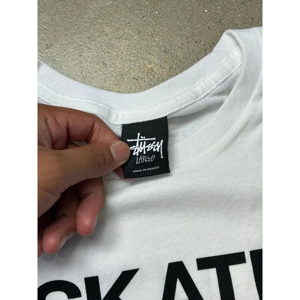 Stussy Skate Tough T-Shirt White Large